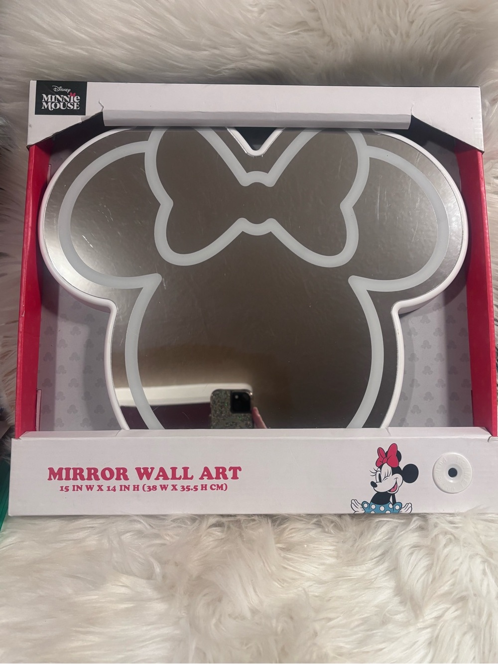 Minnie Mouse LED Wall Mirror NEW